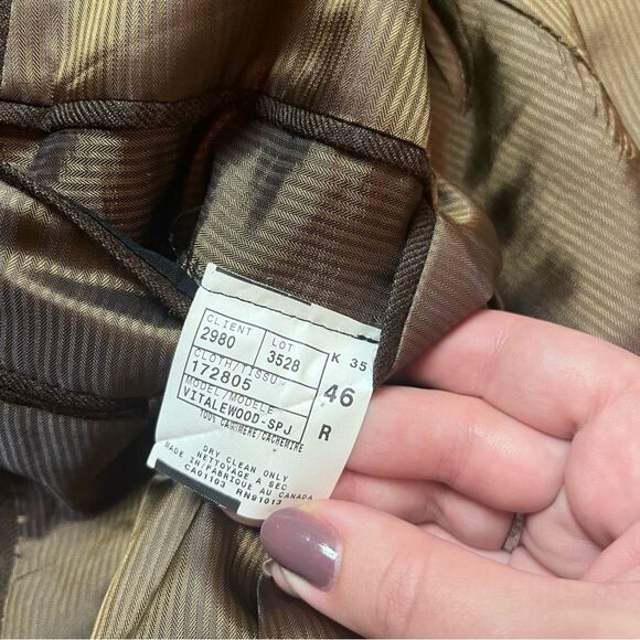 Zimni Jack Victor Men’s Brown 100% Cashmere Blazer Size 46 - Picture 7 of 7